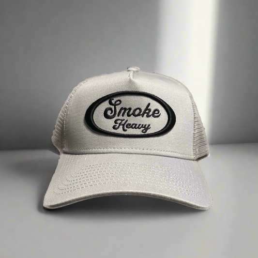 Smoke Heavy Trucker Hat Oval