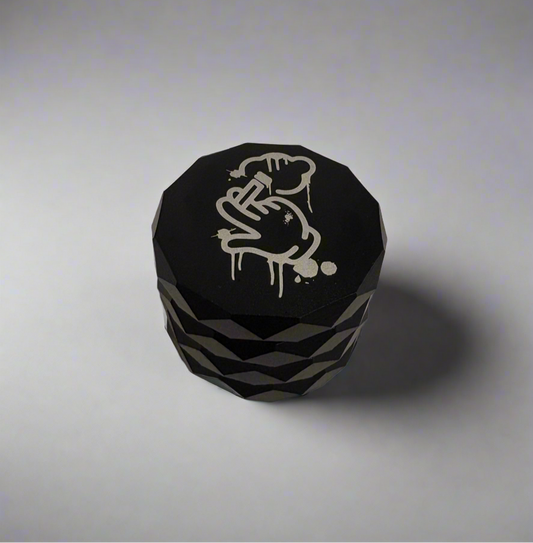 Black 4-Piece Aluminum Grinder