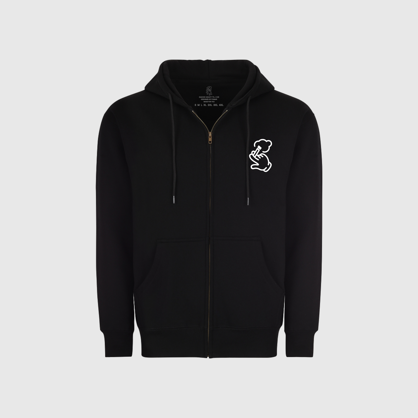 Smoke Heavy Hand Logo Zip-up